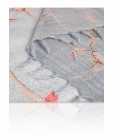 Палантин Женский ZW-SKETCHY.BIRD/SILVER